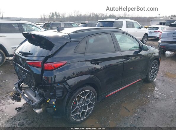 KM8KH3AC3NU004213 2022 HYUNDAI KONA N Black უკანა მარჯვენა