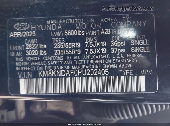 KM8KNDAF0PU202405 2023 HYUNDAI IONIQ 5 Black 
