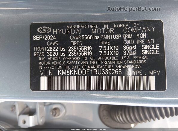 KM8KNDDF1RU339268 2024 HYUNDAI IONIQ 5 Blue Engine compartment view