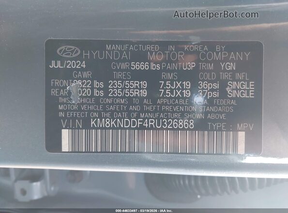 KM8KNDDF4RU326868 2024 HYUNDAI IONIQ 5 Light Blue 