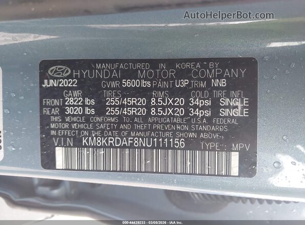KM8KRDAF8NU111156 2022 HYUNDAI IONIQ 5 Pewter Widok komory silnika