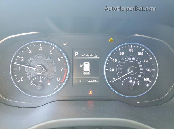 KM8R14HE4MU187944 2021 HYUNDAI PALISADE Black Instrument cluster view