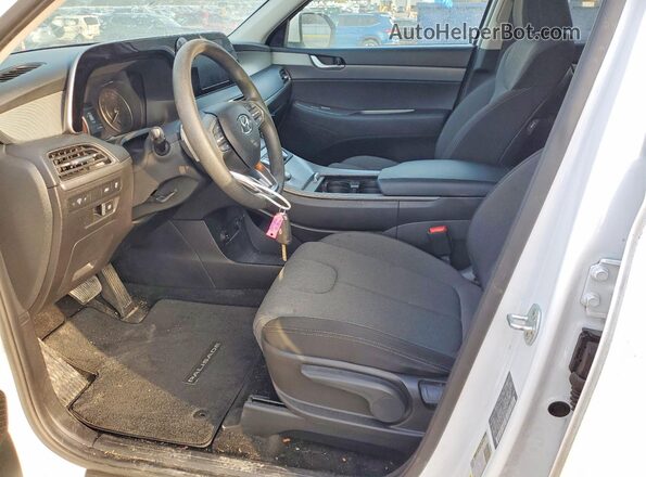 KM8R14HE4MU204435 2021 HYUNDAI PALISADE White წინა სალონის ხედი