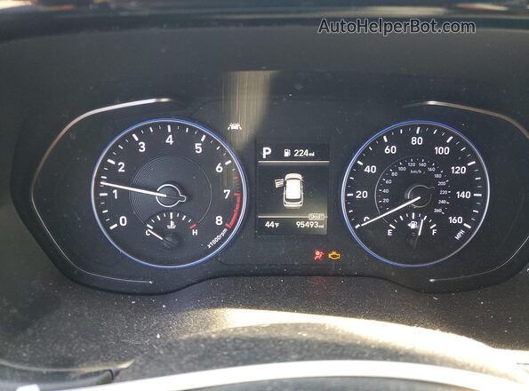 KM8R24HEXNU352605 2022 HYUNDAI PALISADE Black ხელსაწყოთა პანელის ხედი