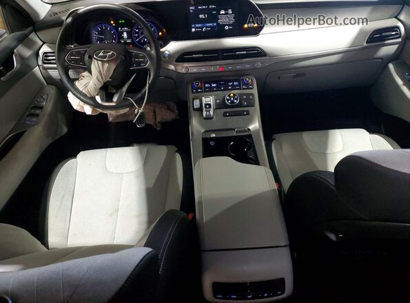 KM8R2DHE0MU177103 2021 HYUNDAI PALISADE Purple წინა პანელის ხედი