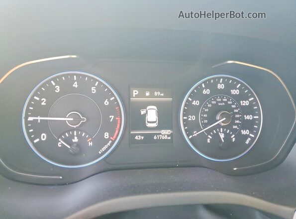 KM8R2DHE8MU278731 2021 HYUNDAI PALISADE Gray Vista del cuadro de instrumentos
