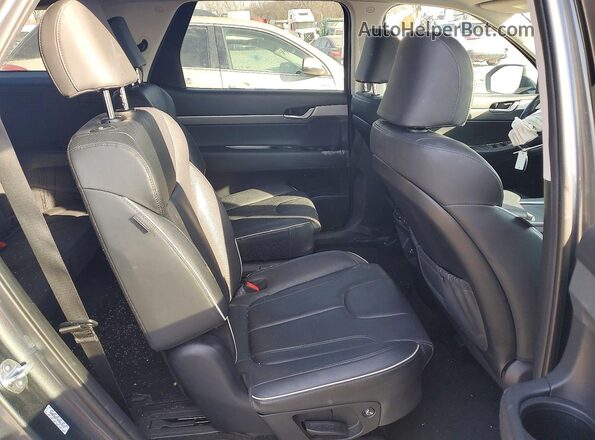 KM8R3DGE3PU554526 2023 HYUNDAI PALISADE Gray უკანა სალონის ხედი