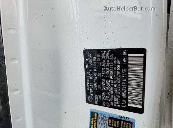 KM8R3DHE9LU156732 2020 HYUNDAI PALISADE White 