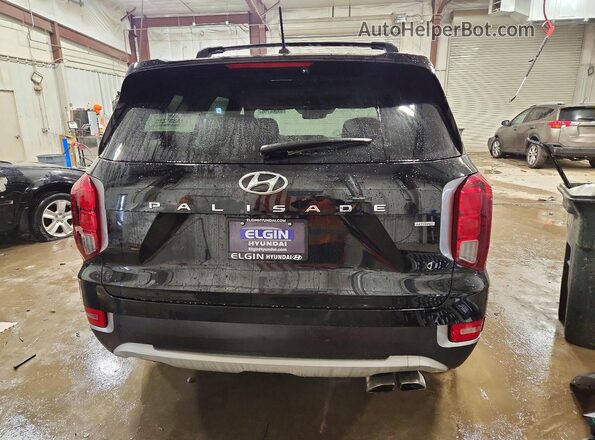 KM8R3DHEXMU246764 2021 HYUNDAI PALISADE Black Widok z tyłu