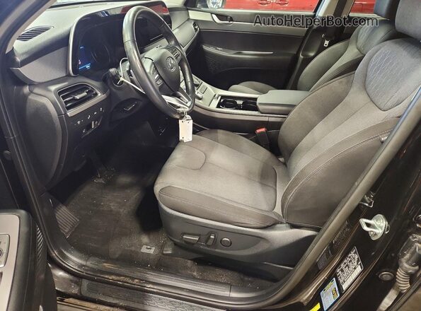 KM8R3DHEXMU246764 2021 HYUNDAI PALISADE Black Widok wnętrza z przodu