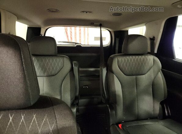 KM8R3DHEXMU246764 2021 HYUNDAI PALISADE Black Widok tylnych siedzeń