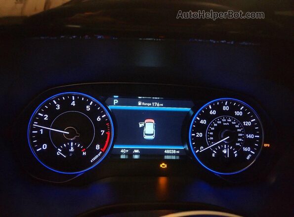 KM8R3DHEXMU246764 2021 HYUNDAI PALISADE Black Widok zestawu wskaźników