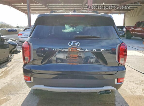 KM8R44HE0MU199869 2021 HYUNDAI PALISADE Black Rear view
