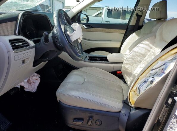 KM8R44HE0MU199869 2021 HYUNDAI PALISADE Black Front interior view