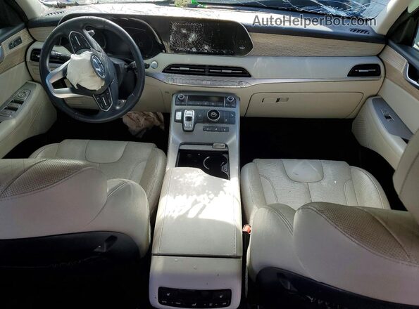 KM8R44HE0MU199869 2021 HYUNDAI PALISADE Black Dashboard view