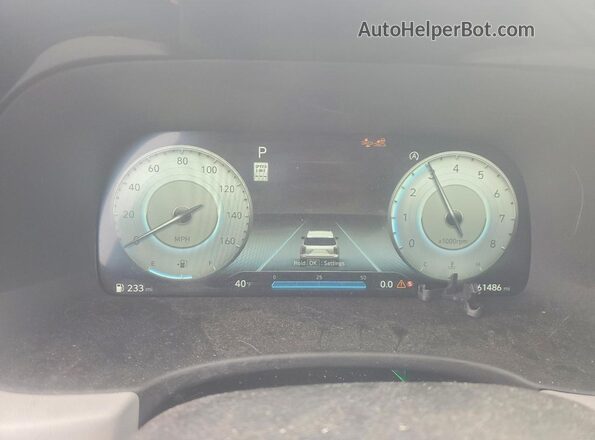 KM8R4DGE5PU557263 2023 HYUNDAI PALISADE Blue Вид щитка приладів
