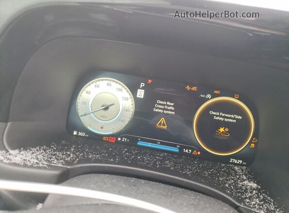 KM8R4DGE5RU776193 2024 HYUNDAI PALISADE Black Instrument cluster view
