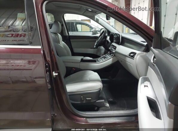 KM8R4DHE5LU093416 2020 HYUNDAI PALISADE Maroon Սալոնի դիմացի տեսք