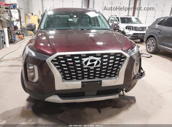 KM8R4DHE5LU093416 2020 HYUNDAI PALISADE Maroon Սալոնի հետևի տեսք