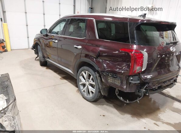 KM8R4DHE5LU093416 2020 HYUNDAI PALISADE Maroon Հետևի ձախ