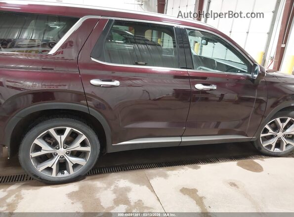 KM8R4DHE5LU093416 2020 HYUNDAI PALISADE Maroon Սալոնի 360 աստիճան տեսք
