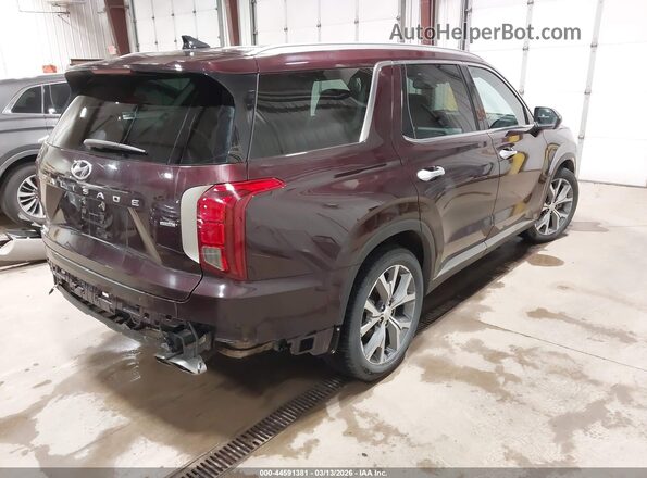 KM8R4DHE5LU093416 2020 HYUNDAI PALISADE Maroon Հետևի աջ
