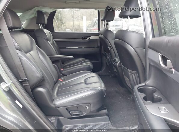 KM8R4DHE9LU038337 2020 HYUNDAI PALISADE Gray Widok naklejki z numerem VIN