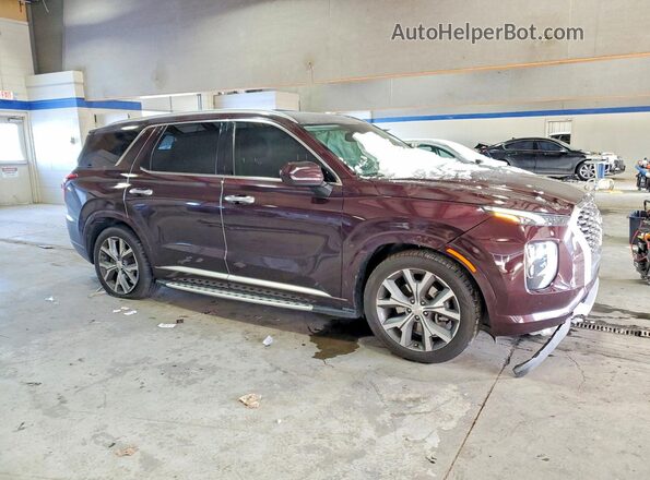 KM8R54HE4MU205444 2021 HYUNDAI PALISADE Burgundy Delantero derecho