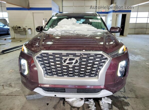KM8R54HE4MU205444 2021 HYUNDAI PALISADE Burgundy Vista frontal
