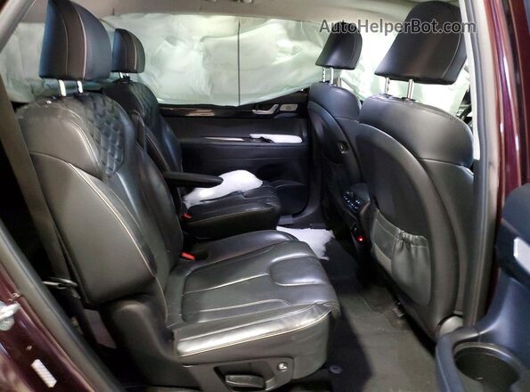 KM8R54HE4MU205444 2021 HYUNDAI PALISADE Burgundy Vista interior trasera
