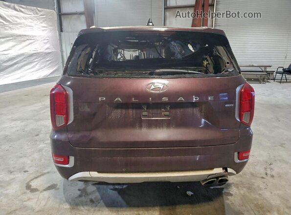 KM8R5DHE0MU221852 2021 HYUNDAI PALISADE Brown Вид ззаду