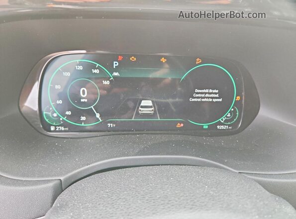 KM8R5DHEXMU212429 2021 HYUNDAI PALISADE Gray Widok zestawu wskaźników