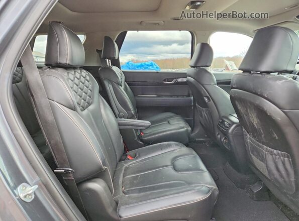 KM8R5DHEXMU212429 2021 HYUNDAI PALISADE Gray Widok wnętrza z tyłu