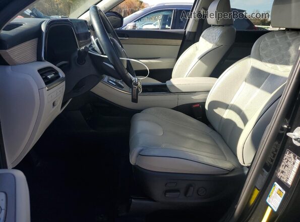 KM8R5DHEXMU234043 2021 HYUNDAI PALISADE Black Widok wnętrza z przodu