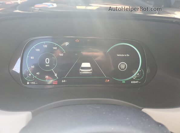 KM8R5DHEXMU234043 2021 HYUNDAI PALISADE Black Widok zestawu wskaźników