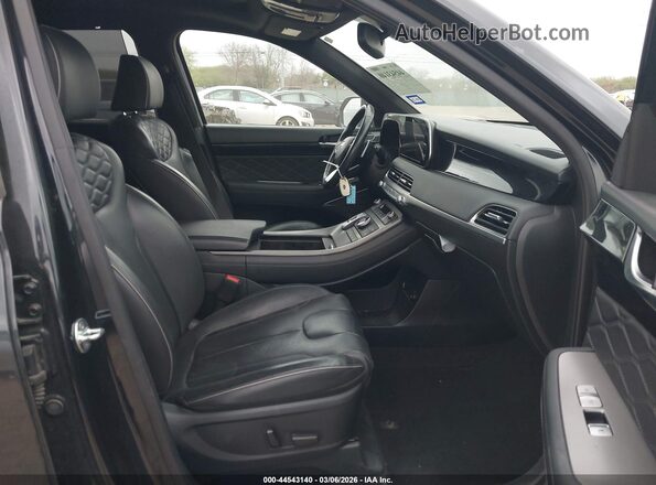 KM8R74HE8MU283770 2021 HYUNDAI PALISADE Black წინა სალონის ხედი