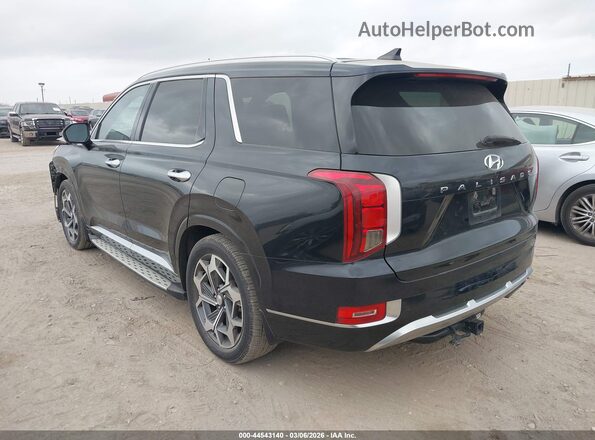 KM8R74HE8MU283770 2021 HYUNDAI PALISADE Black უკანა მარცხენა