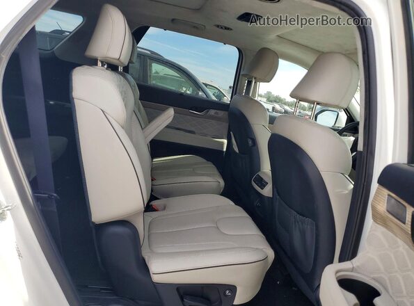 KM8R74HE9MU319482 2021 HYUNDAI PALISADE White უკანა სალონის ხედი