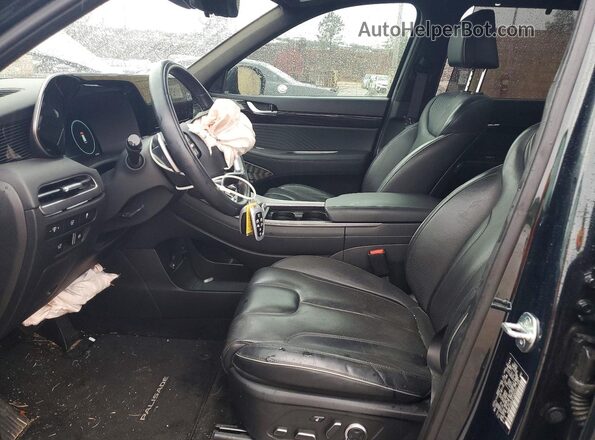 KM8R7DGE4PU560291 2023 HYUNDAI PALISADE Black Вид салону спереду
