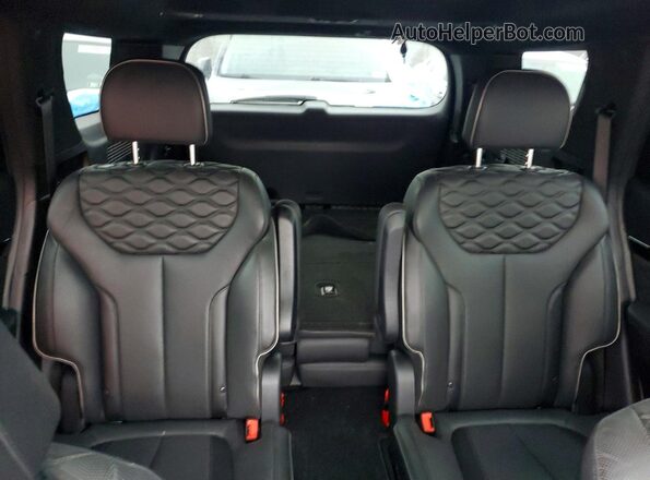 KM8R7DHE0NU463780 2022 HYUNDAI PALISADE Gray Vista de los asientos traseros