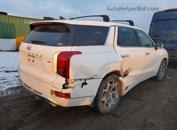 KM8R7DHE3MU203338 2021 HYUNDAI PALISADE White Trasero derecho