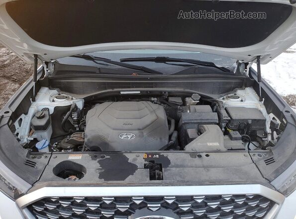 KM8R7DHE3MU203338 2021 HYUNDAI PALISADE White Vista interior trasera