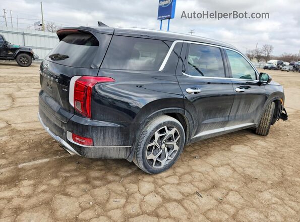 KM8R7DHE4MU187599 2021 HYUNDAI PALISADE Черный Задняя правая четверть