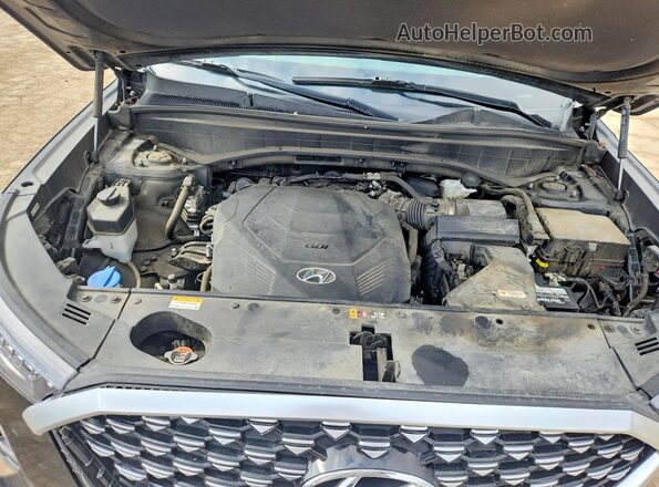 KM8R7DHE4MU187599 2021 HYUNDAI PALISADE Черный Вид подкапотного пространства