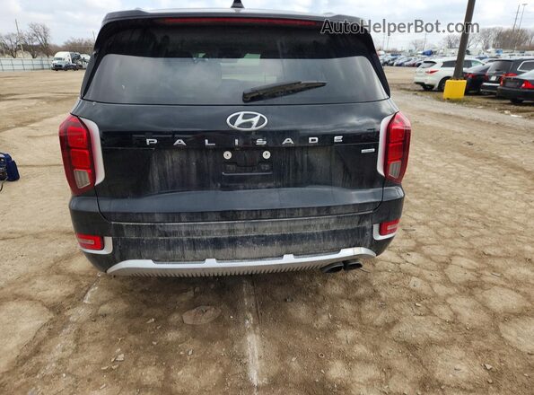 KM8R7DHE4MU187599 2021 HYUNDAI PALISADE Черный Вид сзади