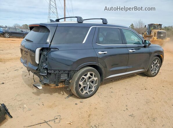 KM8R7DHE4MU332740 2021 HYUNDAI PALISADE Blue Задня права чверть
