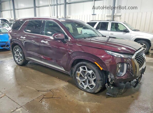 KM8R7DHE8MU319005 2021 HYUNDAI PALISADE Purple Przód prawy