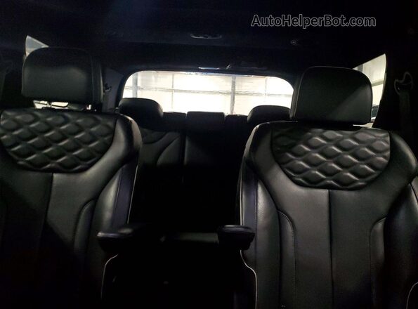 KM8R7DHE8MU319005 2021 HYUNDAI PALISADE Purple Widok tylnych siedzeń