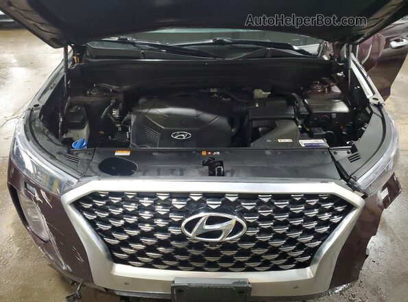 KM8R7DHE8MU319005 2021 HYUNDAI PALISADE Purple Widok komory silnika