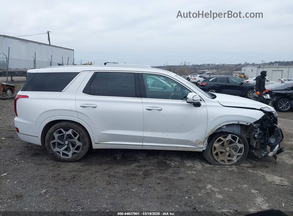 KM8R7DHE9MU253161 2021 HYUNDAI PALISADE Белый Вид задней части салона